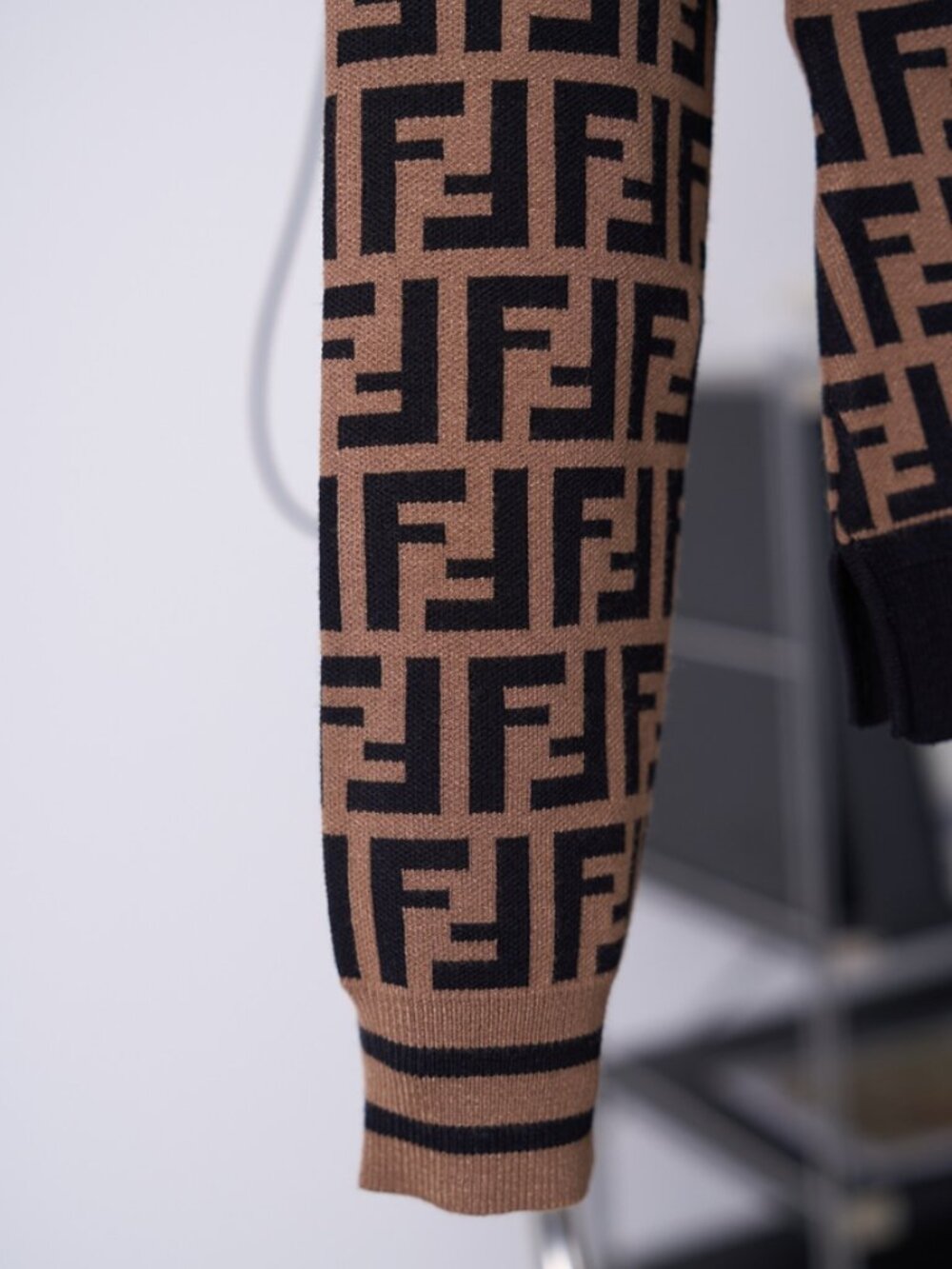 Fendi FF Monogram Cotton Knit Sweater - Picture 9 of 9